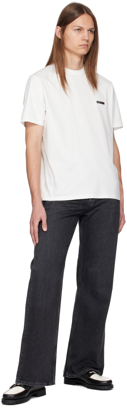 Paul Smith White Signature Stripe Logo T-Shirt