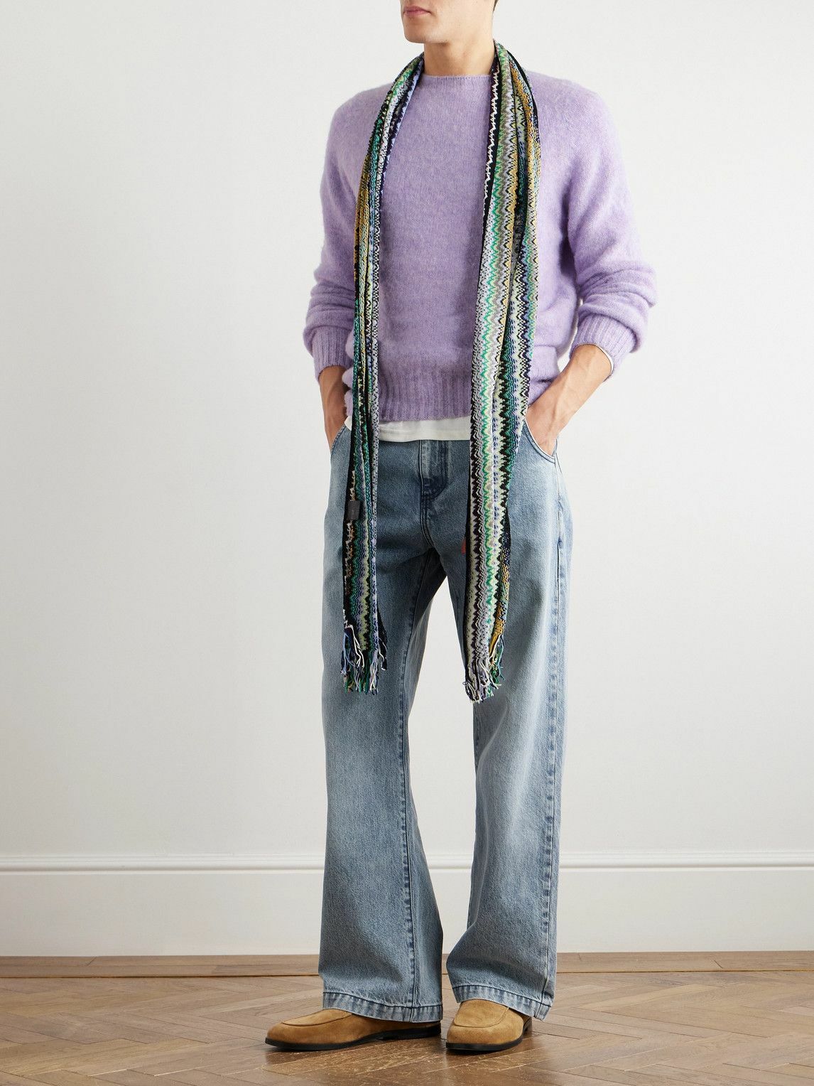 Howlin' - Birth of the Cool Brushed-Wool Sweater - Purple