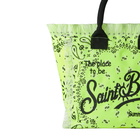 MC2 Saint Barth Vanity Fluo Yellow Shoulder Bag With Bandanna Print