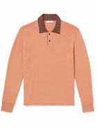 Mr P. - Cashmere-Blend Polo Shirt - Orange