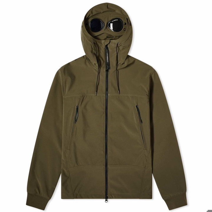Photo: C.P. Company Men's C.P. Shell-R Goggle Jacket in Ivy Green
