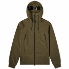 C.P. Company Men's C.P. Shell-R Goggle Jacket in Ivy Green