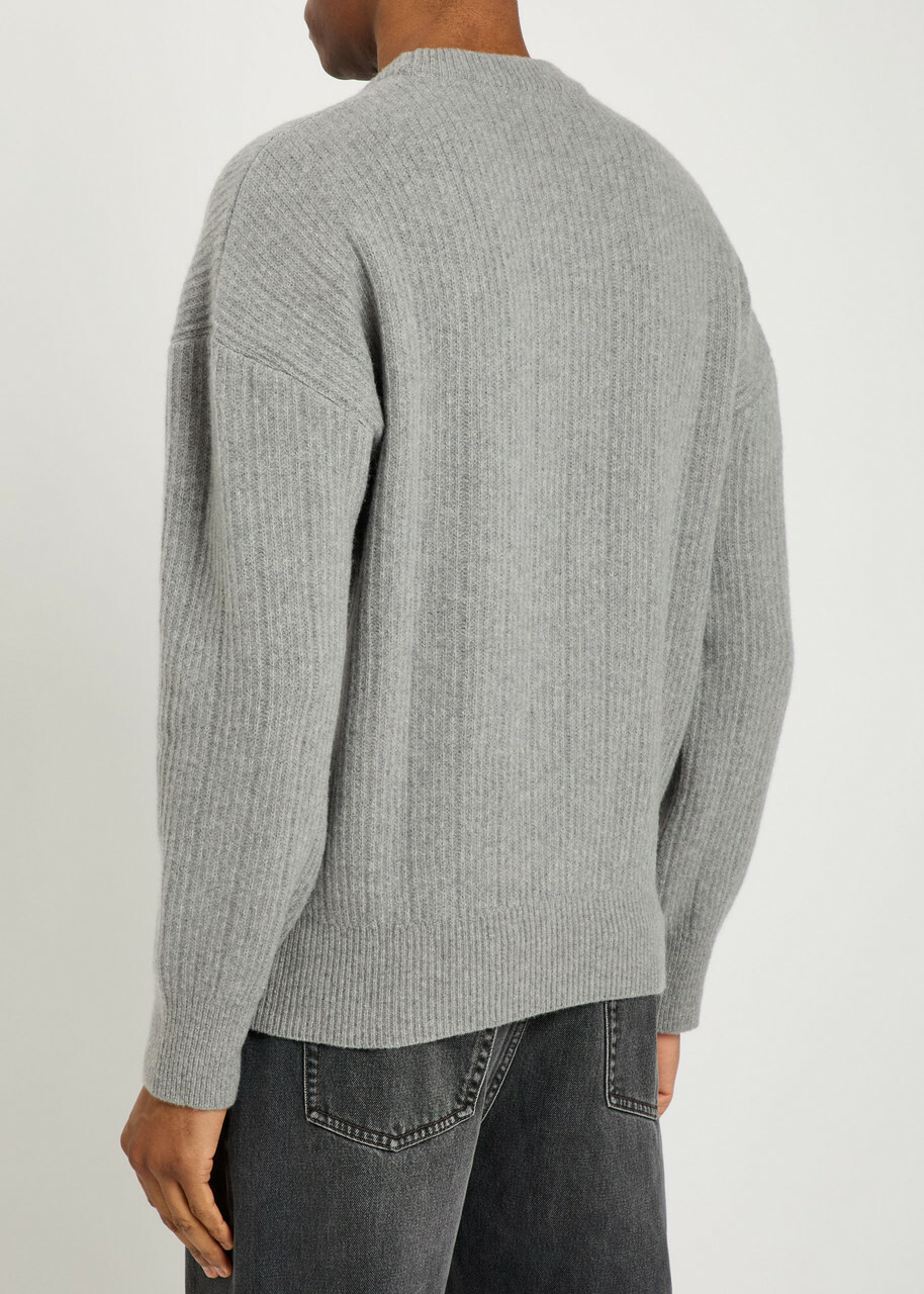 Oliver Spencer Overton Merino Wool Jumper Grey