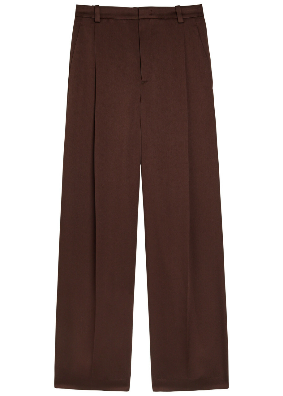 Vince Wide-leg Trousers Burgundy
