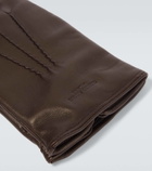 Giorgio Armani Cashmere-lined leather gloves