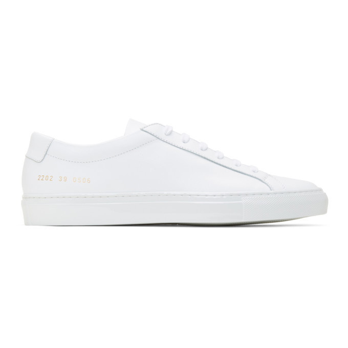 Photo: Common Projects White Original Achilles Low Lux Sneakers