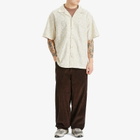 Merely Made Men's Floral Cut Work Shirt in Pearl Ivory