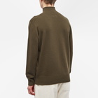 NN07 Men's Clark Mock Neck Knit in Dark Clay