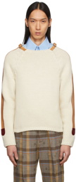 Gucci Off-White Wool Knit Sweater