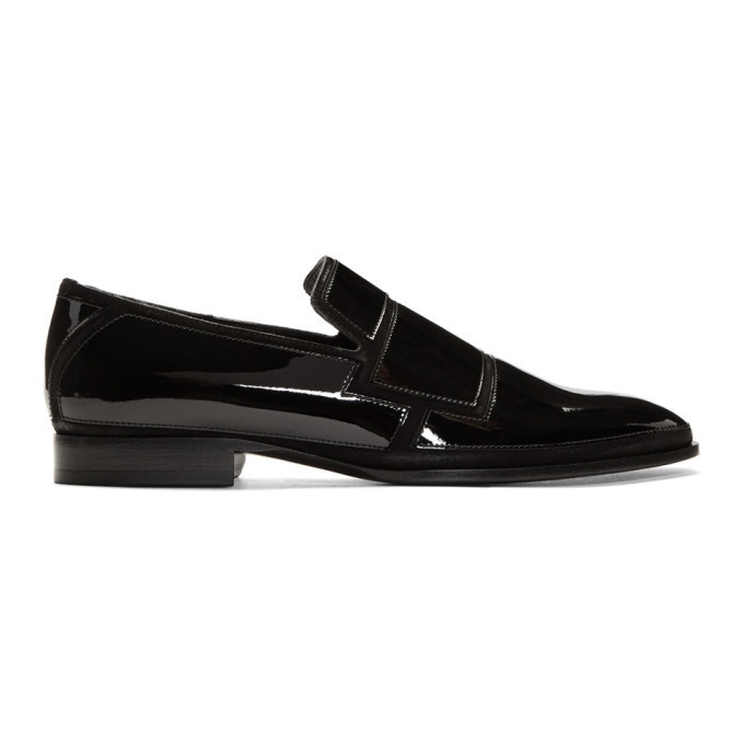 Photo: Jimmy Choo Black Patent and Suede Spencer Loafers