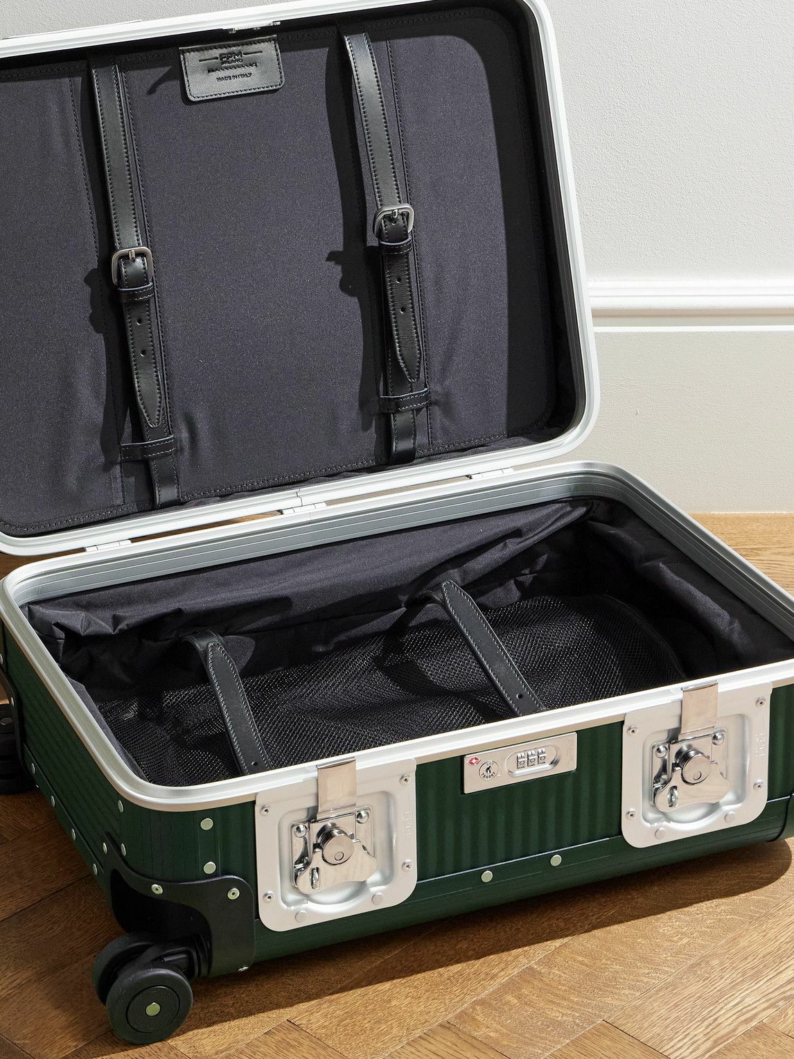 FPM Milano - Bank Spinner 55cm Rubber-Trimmed Aluminium Carry-On Suitcase