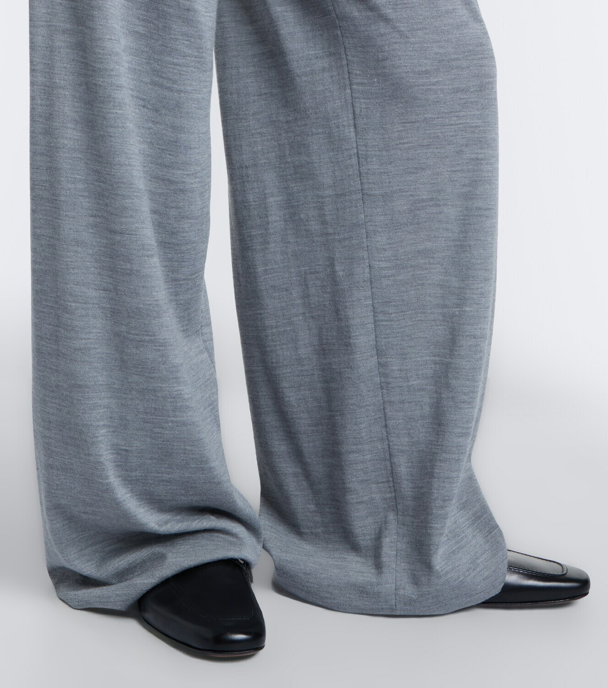 Gucci Wool and silk wide-leg pants
