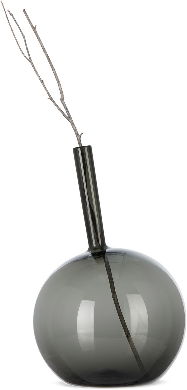Nate Cotterman Grey Large Round Tilt Balloon Vase