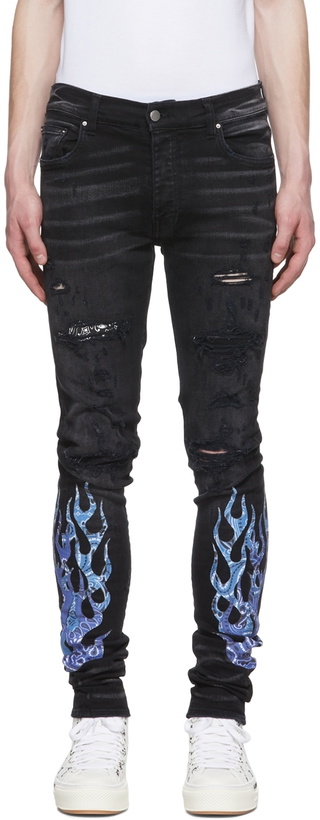 Photo: AMIRI Black Flame Jeans