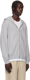 Reigning Champ Gray Midweight Terry Standard Zip Hoodie