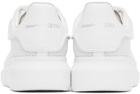 Alexander McQueen White Mesh & Leather Oversized Sneakers