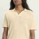 END. x Ronning Men's Textured Polo Shirt in Stone
