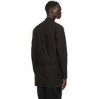 Julius Black Canvas Wrap Shirt