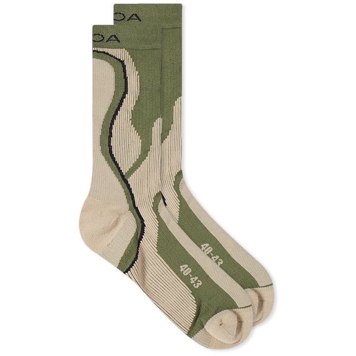 Photo: ROA Men's Sock in Green
