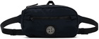 Stone Island Junior Kids Navy Logo Patch Belt Bag