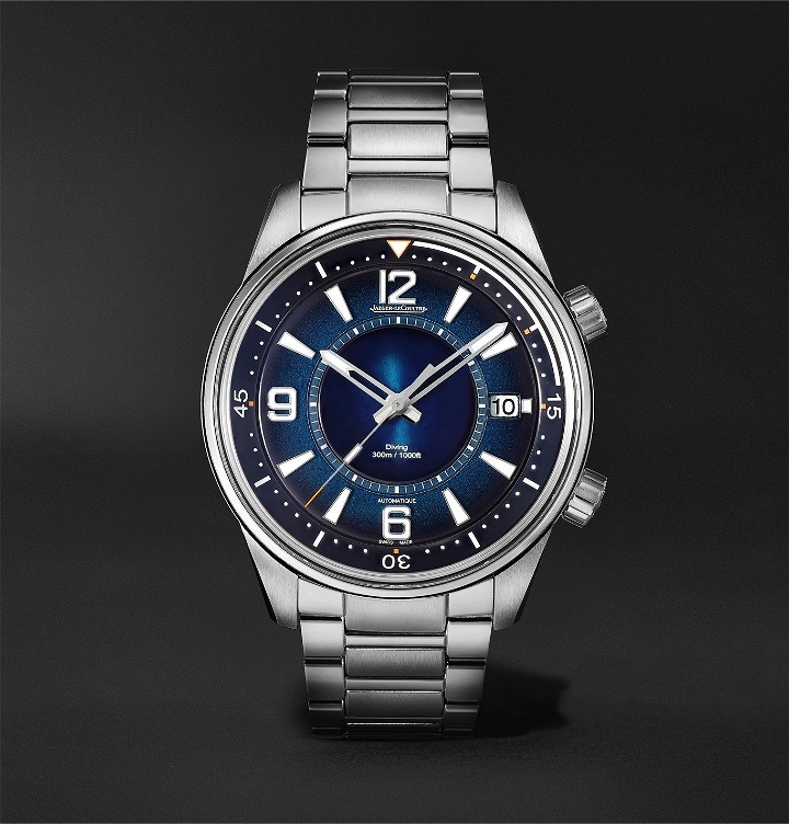 Photo: Jaeger-LeCoultre - Polaris Mariner Date Automatic 42mm Stainless Steel Watch, Ref. No. 9068180 - Blue