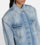Alexandre Vauthier Embellished denim shirt