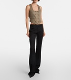 McQueen Prince of Wales check wool vest