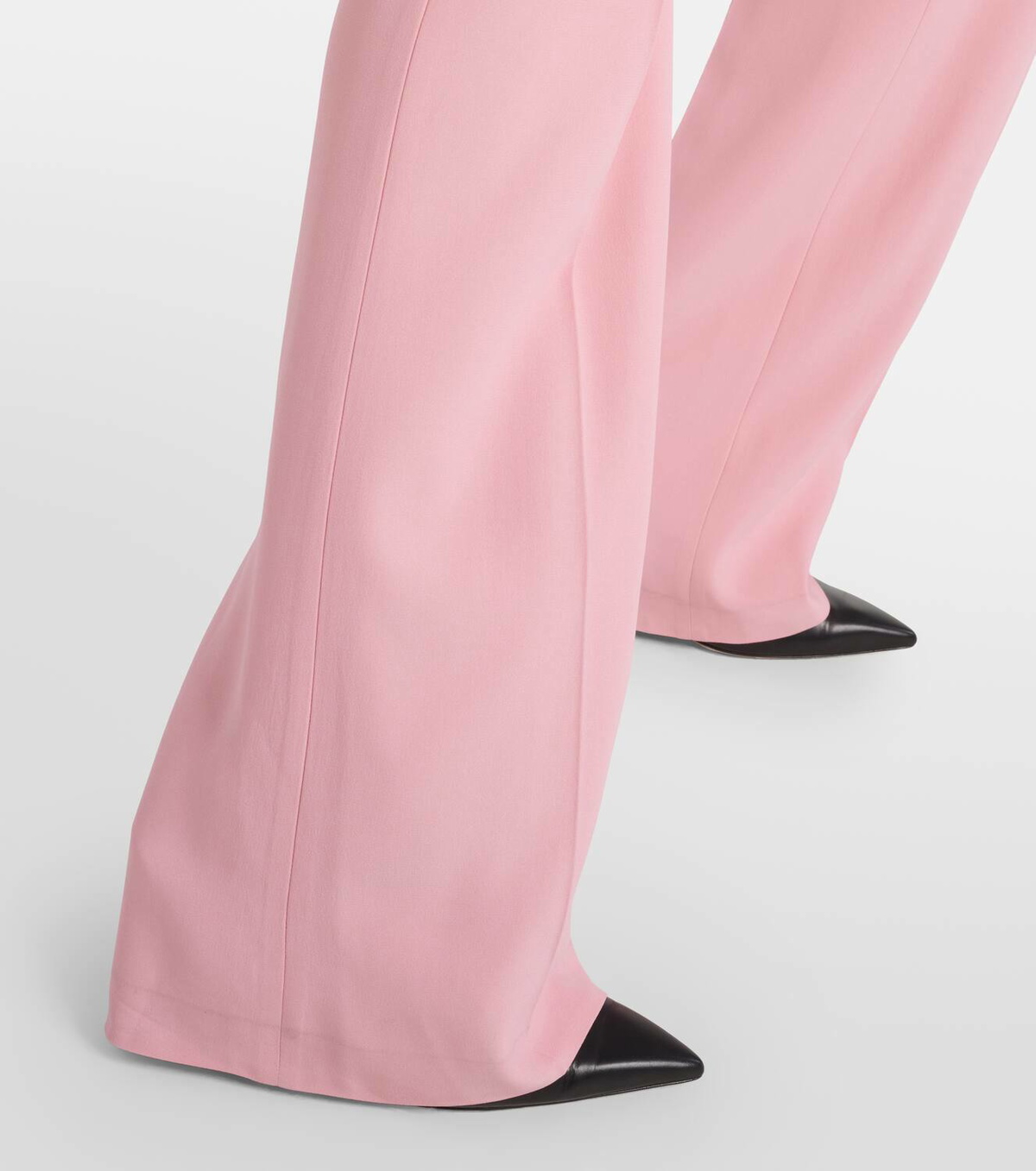 パンツ Alexander Mcqueen High-Waisted Flared Trousers In Crepe Alexander McQueen High-rise crêpe flared pants Alexander McQueen
