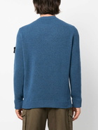 STONE ISLAND - Double-face Wool Blend Jumper