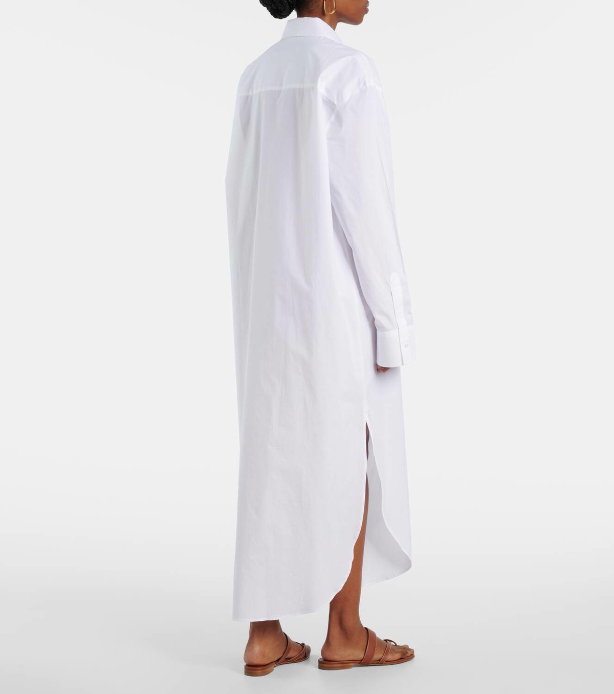The Frankie Shop Helena cotton shirt dress