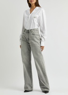 Coperni Cotton-poplin Shirt Bodysuit White