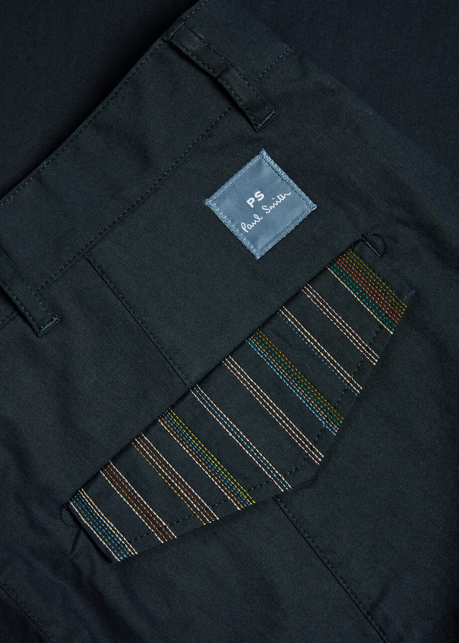 PS Paul Smith Cotton-blend Chino Trousers Navy