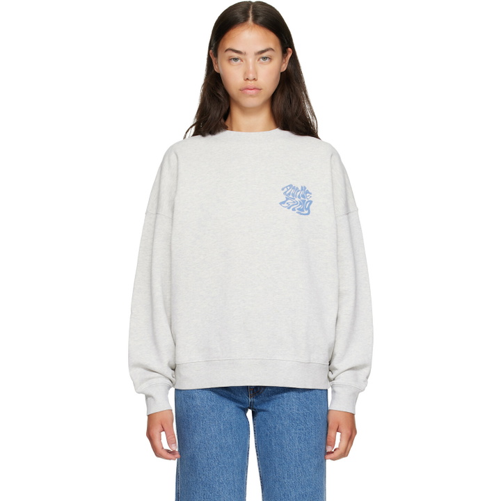 Photo: ANINE BING Gray Miles Waves Sweatshirt
