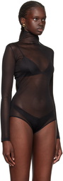 Ferragamo Black Turtleneck Bodysuit