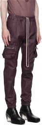 Rick Owens Purple Mastodon Leather Pants