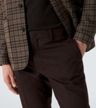 Zegna Cotton and cashmere slim pants