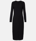 Gucci Gathered midi dress