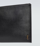Saint Laurent - Zipped leather pouch