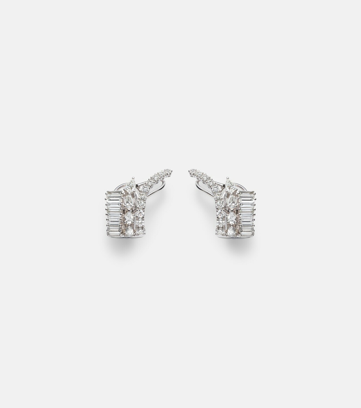Yeprem Y-Couture 18kt white gold earrings with diamonds
