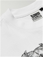 Y,IWO - Printed Cotton-Jersey Tank Top - White