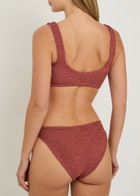 Hunza G Julia Hoop Crinkle Bikini - Rose - One Size