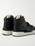 Isabel Marant - Alseeh Leather High-Top Sneakers - Black