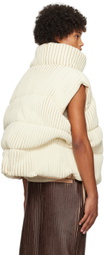 Stanley Raffington SSENSE Exclusive Off-White & Beige Vest