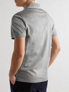 Etro - Slim-Fit Contrast-Tipped Cotton-Piqué Polo Shirt - Gray