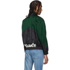 Rhude Black and Green Nylon Flight Jacket
