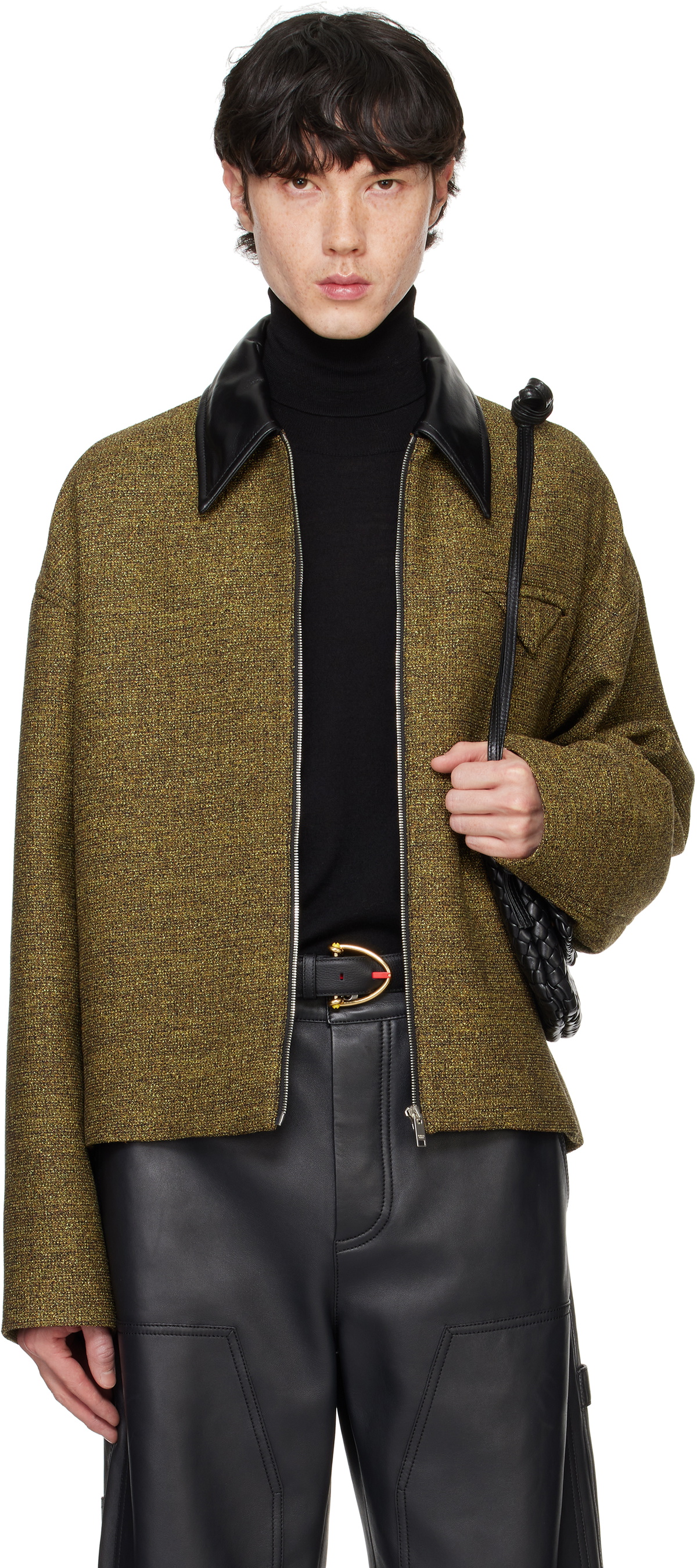 Bottega Veneta Beige Cotton Frise Jacket Bottega Veneta