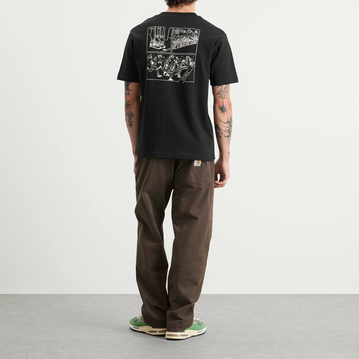 New Balance Men's Runners Arent Normal T-Shirt in Black