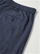 Richard James - Straight-Leg Cotton and Wool-Blend Trousers - Blue