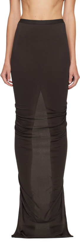 Photo: Rick Owens Lilies Brown Concordians Eva Maxi Skirt