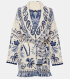 Alanui Wool and cotton jacquard cardigan